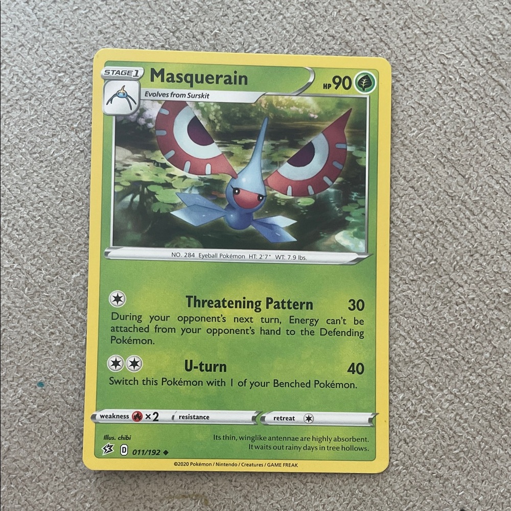 Masquerain Pokémon Card